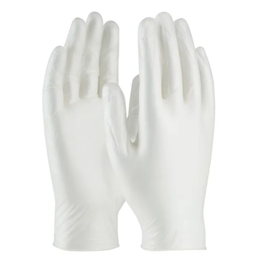 Picture of PIP - 64-V2000/L - Clear 4.5 mil Industrial Grade Vinyl Gloves (L)