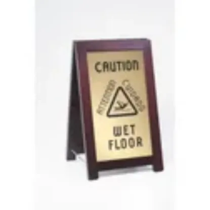 Picture of Cal-Mil - 851-WET - Wood Frame Wet Floor Sign