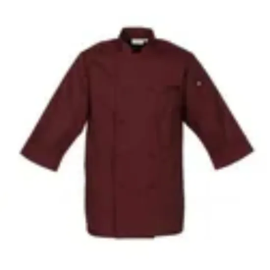 Picture of Chef Works - JLCL-MER - (XS) Merlot 3/4 Sleeve Coat