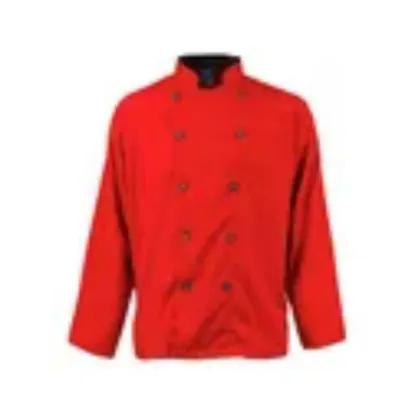 Picture of KNG - 2122RDSLS - Small Men's Active Red Long Sleeve Chef Coat