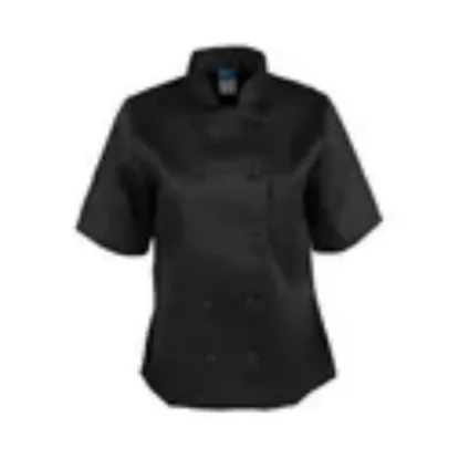 Picture of KNG - 1875XS - XS Women's Black Short Sleeve Chef Coat