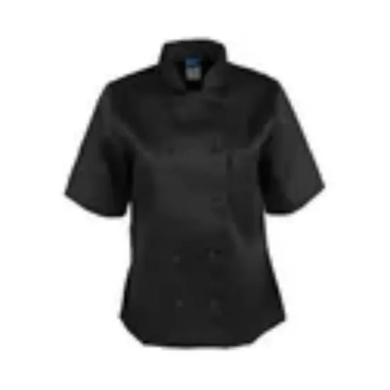 Picture of KNG - 1875XS - XS Women's Black Short Sleeve Chef Coat