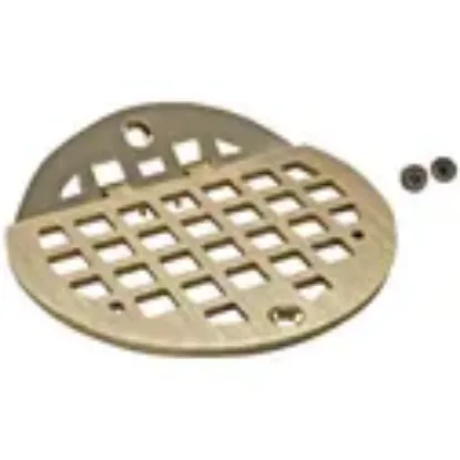 Picture of Franklin - 11497 - Hinged 4 5/8 in Round Brass Floor Drain Strainer